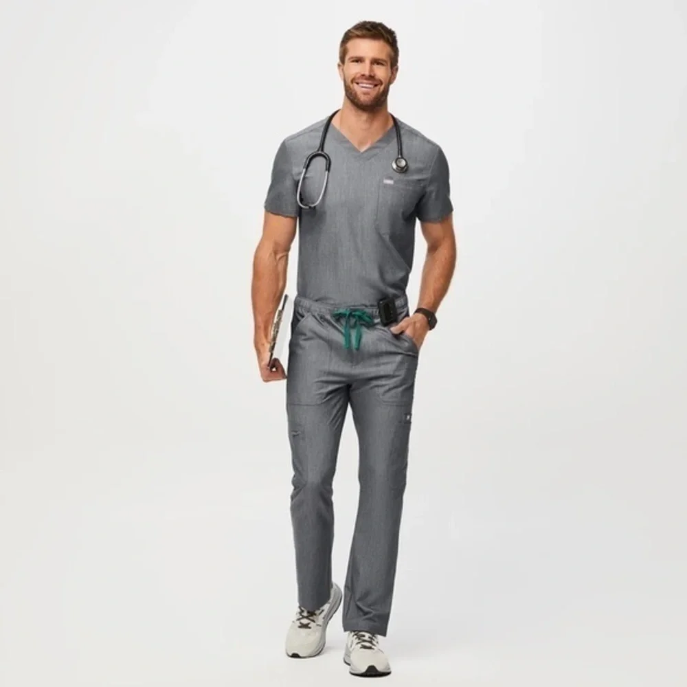 Figs Scrub Set Graphite Grey Men’s Size Medium